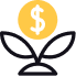 Lightning bolt wallet icon
